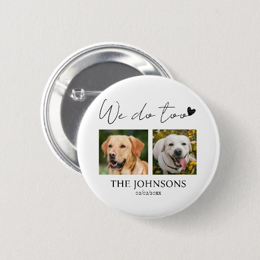 Aangepast dat we het huishuwelijk doen ronde button 5,7 cm (Voorkant /achterkant)