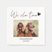 Aangepast dat we ook huisluiers doen voor bruiloft servet (Voorkant)