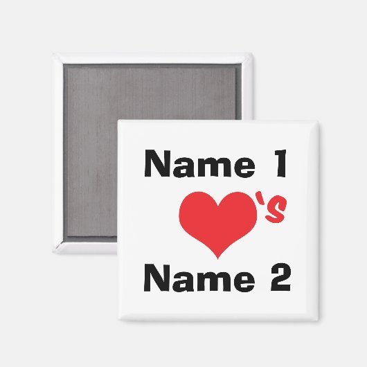 Aangepast dat we verliefd zijn magneet (Voorkant / Achterkant)