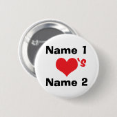 Aangepast dat we verliefd zijn ronde button 5,7 cm (Voorkant /achterkant)