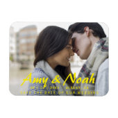 Aangepast De datummagneet opslaan - Foto en tekst Magneet (Horizontaal)