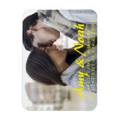 Aangepast De datummagneet opslaan - Foto en tekst Magneet (Verticaal)