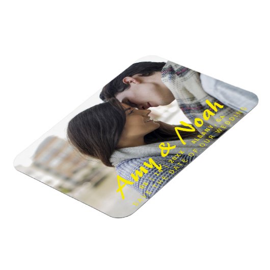 Aangepast De datummagneet opslaan - Foto en tekst Magneet (Linkerzijde)