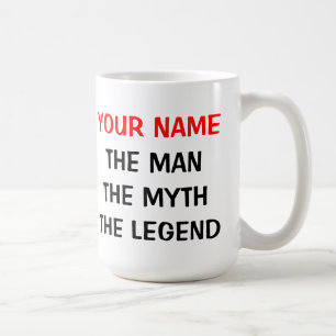 Aangepast De man mythe legende 15oz kantoor mokken