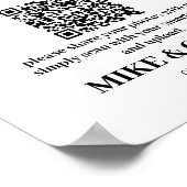 aangepast deel de liefde die foto qr codeteken dee poster (Hoek)