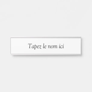 Aangepast Deurbordje