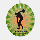Aangepast Discus Thrower-Ornament Keramisch Ornament (Links)