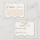 Aangepast displaydouche-inzetstuk informatiekaartje (Voorkant / Achterkant)