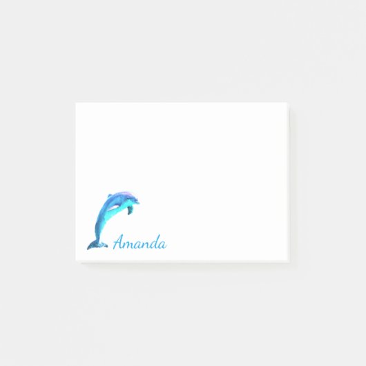 Aangepast Dolphin Post-it® Notes (Voorkant)