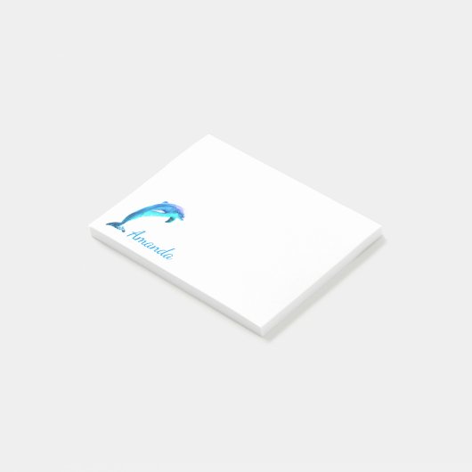 Aangepast Dolphin Post-it® Notes (Schuin)