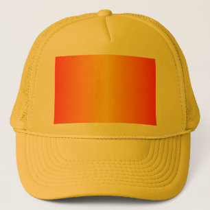 Aangepast donker Oranje geel Trucker Pet