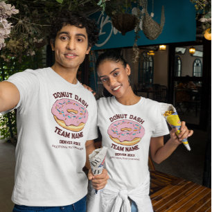 Aangepast Donut Dash Team T-Shirt