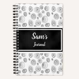 Aangepast Doodle-Swirl Journal Notitieboek