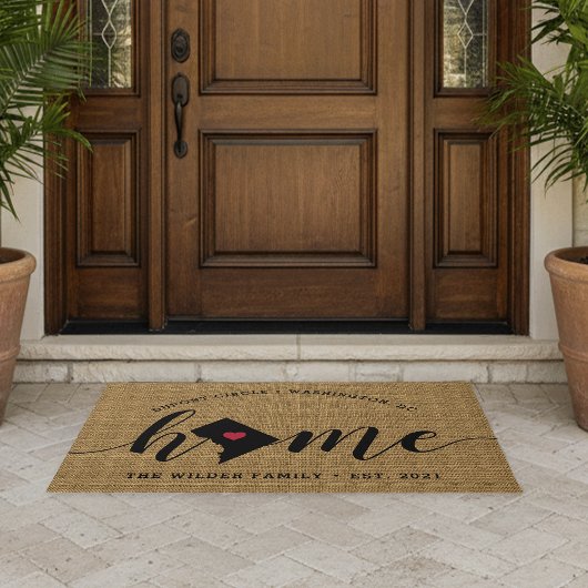 Aangepast door Washington DC Home Town Deurmat