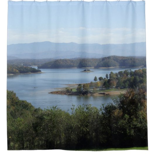 aangepast douchegordijn (Voorkant)