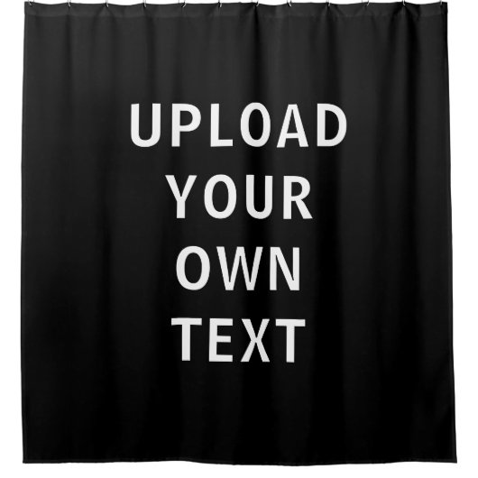 Aangepast douchegordijn Voeg uw foto en/of tekst t (Voorkant)