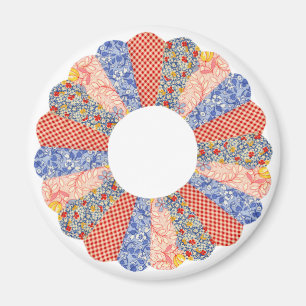 Aangepast  Dresden Bord Quilt Magnet Magneet