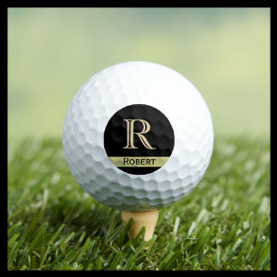 Aangepast driegelaagd Monogram met Voornaam Golfballen