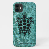 Aangepast drievoudig Zee Turtle Aqua Blue Case-Mate iPhone Case (Achterkant)