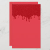 Aangepast Druppelontwerp Tomaat Rood Papier Blad (Voorkant / Achterkant)