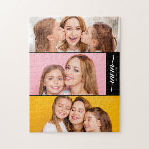 Aangepast dubbel moeder ingestelde jaren script zw legpuzzel