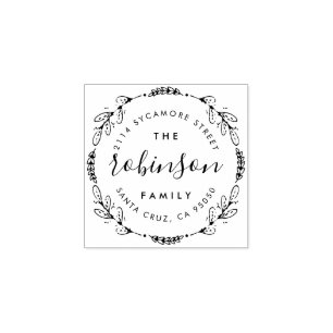 Aangepast e-mailadres voor eBay Rustige familie Rubberstempel