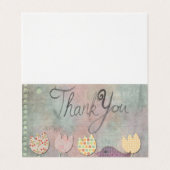 Aangepast, eenvoudig, bedankt Visitekaartje (Buitenkant ongevouwen)