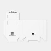 Aangepast eenvoudig bedrijfslogo Bedankt QR-code w Bedankdoosjes (Uitgevouwen)