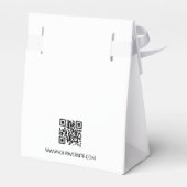 Aangepast eenvoudig bedrijfslogo Bedankt QR-code w Bedankdoosjes (Achterkant)