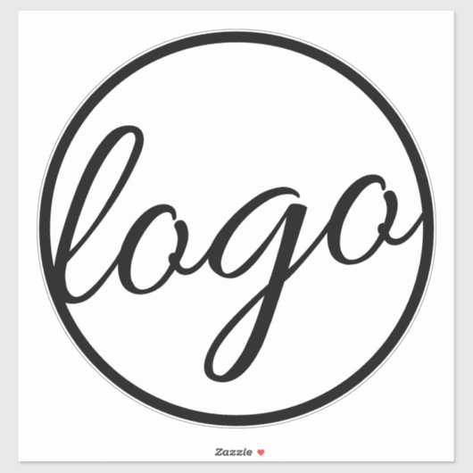 Aangepast eenvoudig decimaal voor zakelijke Logo Sticker (Vel)