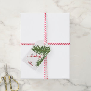 Aangepast eenvoudig elegant minimalistisch groen e cadeaulabel