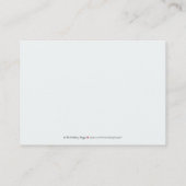 ::aangepast: Eenvoudig elegante 3,5x2,5-inch RSVP- Informatiekaartje (Achterkant)