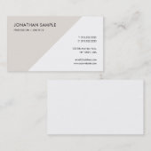 Aangepast, eenvoudig Sjabloon, professioneel elega Visitekaartje (Voorkant / Achterkant)