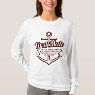 Aangepast eerste-maanhuis-T-shirt T-shirt