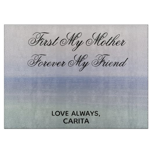 Aangepast eerste Mijn moedersnijdbord Snijplank (Voorkant)