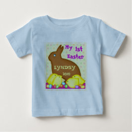 Aangepast eerste paasse Baby T-shirt / pooysuit