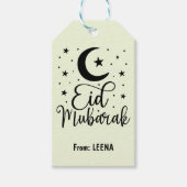 Aangepast Eid Mubarak Cute Eid Cute Label Cadeaulabel (Voorkant)