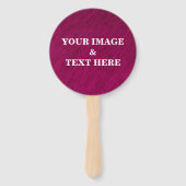 Aangepast, eigen foto- en teksthandschrift handwaaier (Achterkant)