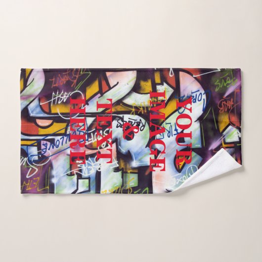 Aangepast, eigen foto- en teksthandwerk handdoek (Handdoek)