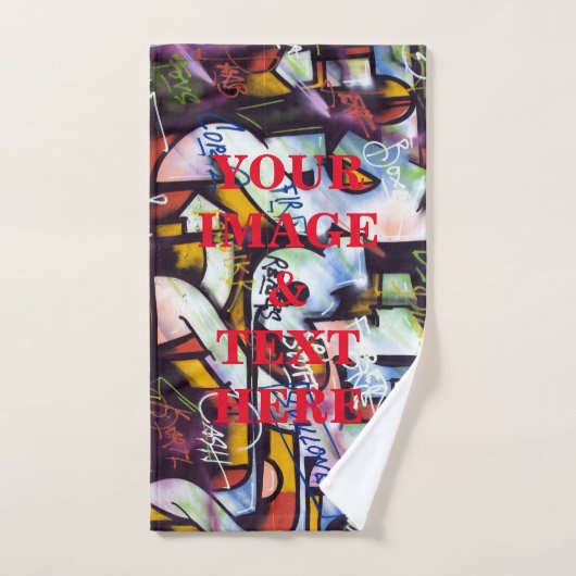 Aangepast, eigen foto- en teksthandwerk handdoek (Handdoek)