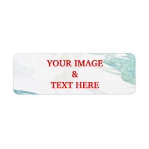 Aangepast eigen fotolabel etiket