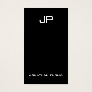 Aangepast elegant eenvoudig modern monogram Profes Visitekaartje