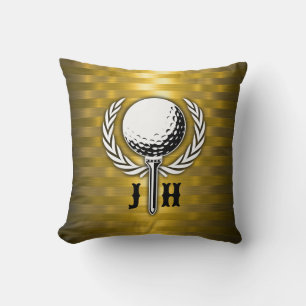 Aangepast Elegant Golf Monogram Ontwerp Kussen