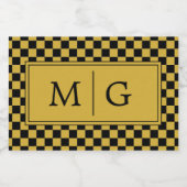 Aangepast Elegant Monogram Voedselcontainer Etiket (Enkel label)