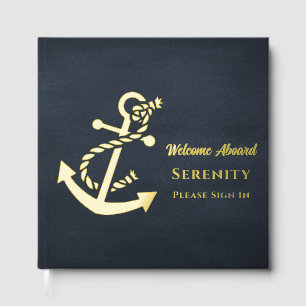 Aangepast Elegant Nautisch Schip Gastenboek