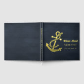 Aangepast Elegant Nautisch Schip Gastenboek (Volledig)