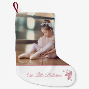 Aangepast elegant ons kleine Ballerina Roze Wit Kleine Kerstsok