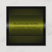 Aangepast elegant, roestvrij metaal vierkante visitekaartje (Achterkant)