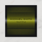 Aangepast elegant, roestvrij metaal vierkante visitekaartje (Voorkant)