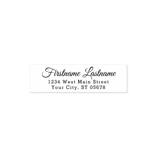 Aangepast Elegant Stijlvol Typografie Script Zelfinktende Stempel (Design)